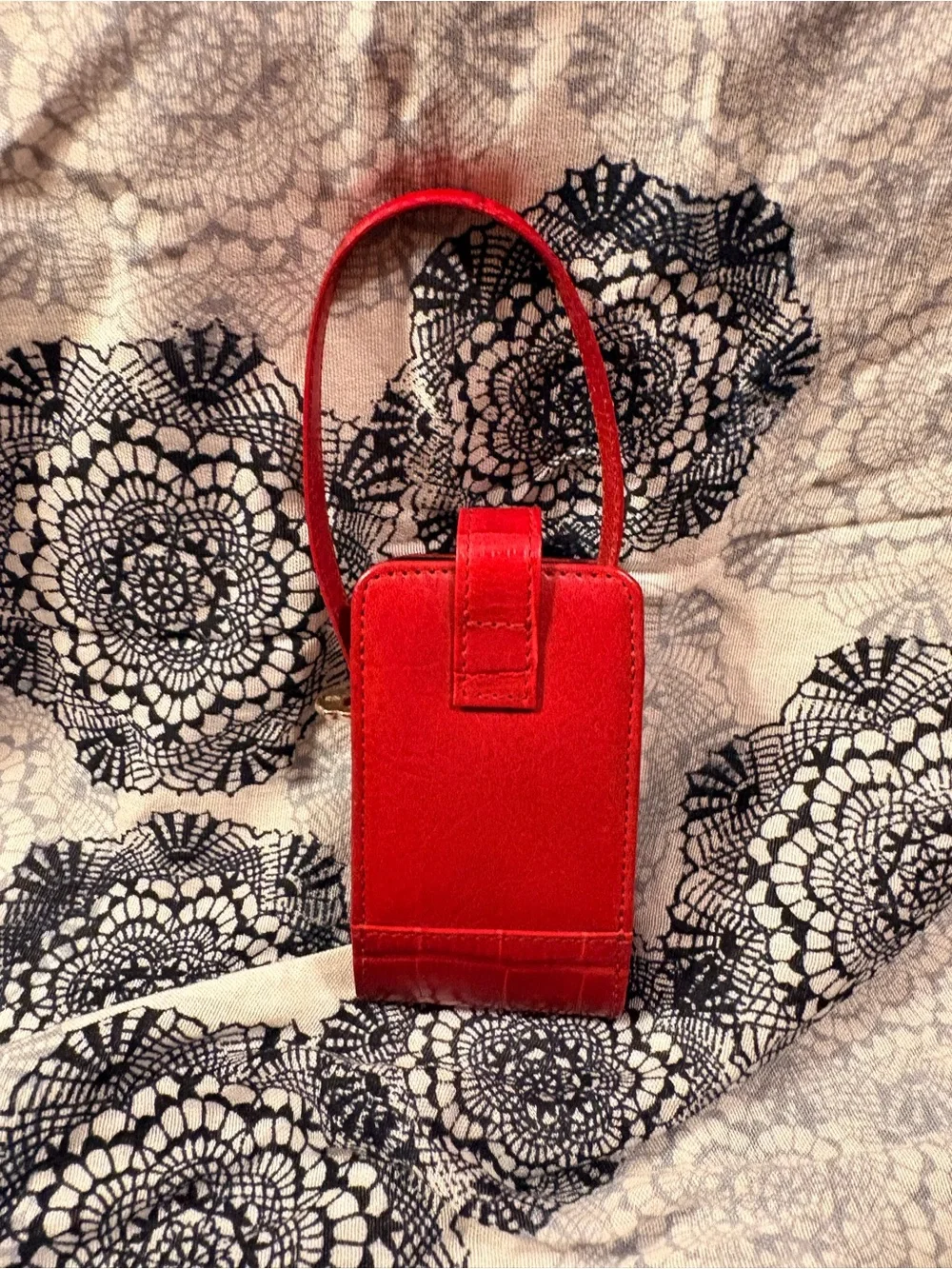 Brighton Red Leather Vintage Phone Case